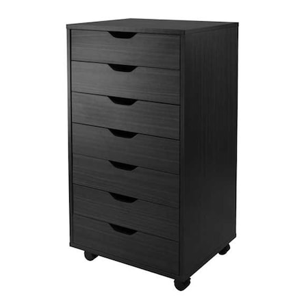Doba-Bnt Halifax Cabinet for Closet - Office  7 Drawers  Black SA19517